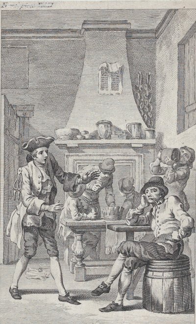 Frontispice de Roderick Random de Tobias Smollett, 1748 - Charles Grignion