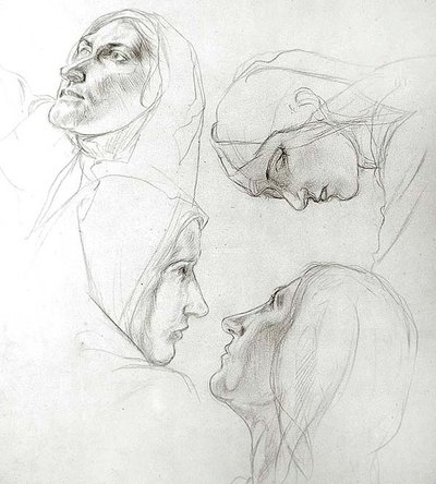 Étude pour les Vierges sages et folles - Charles Haslewood Shannon