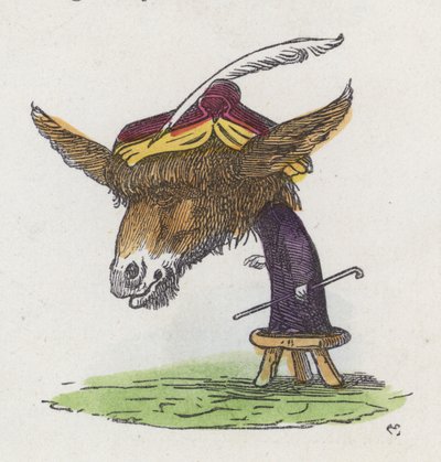 Âne debout sur un tabouret - Charles Henry (after) Bennett