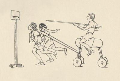 Garçons jouant à la quintaine, Romance d