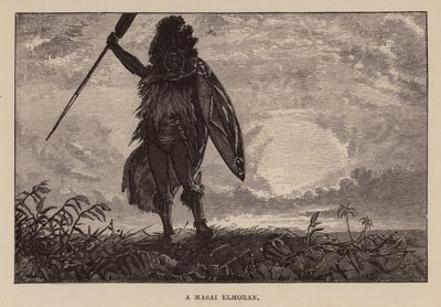 Illustration pour Allan Quatermain par H. Rider Haggard (gravure) - Charles Henry Malcolm Kerr