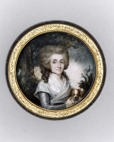 Boîte avec portrait d