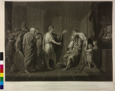 Roi de Sparte Léonidas II - Charles Howard Hodges