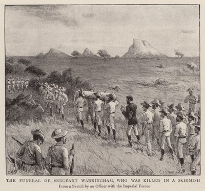 Les Funérailles du sergent Warringham, tué dans une escarmouche - Charles J. (after) Staniland