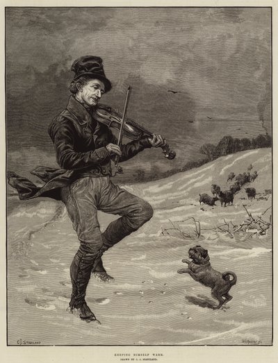 Se réchauffant - Charles J. Staniland