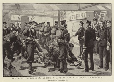 Les manœuvres navales, armement d