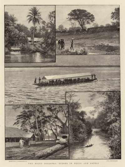 Le désastre du Niger, scènes à Bénin et Sapeli - Charles J. Staniland