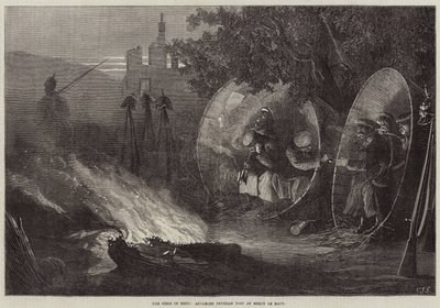 Le Siège de Metz, Poste avancé prussien à Mercy le Haut - Charles J. Staniland