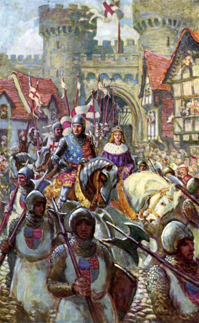 Édouard V entre à Londres avec le duc Richard - Charles John de (after) Lacy