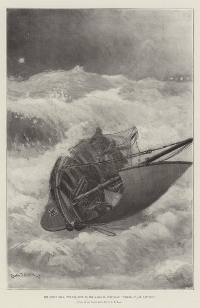 La Grande Tempête, le désastre du bateau de sauvetage de Margate, Ami de toutes les nations - Charles John de Lacy