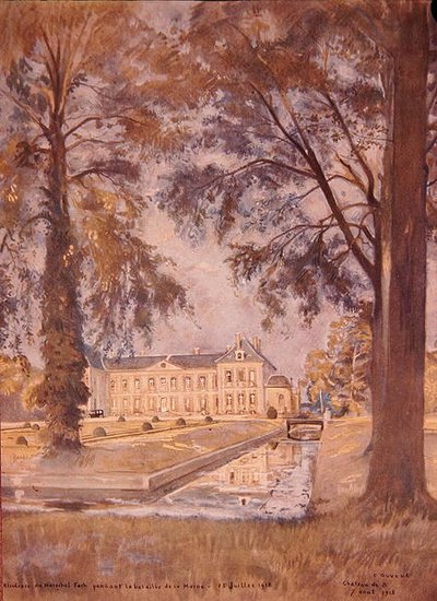 Château de Bombon, près de Melun, France, 7 août 1918 - Charles Jules Duvent