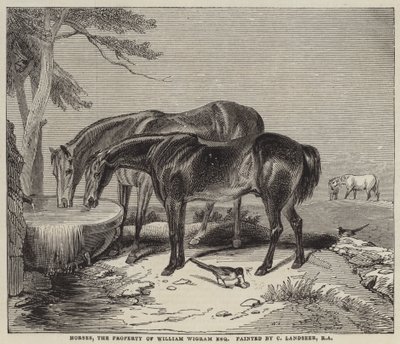 Chevaux, propriété de William Wigram, Esquire - Charles Landseer