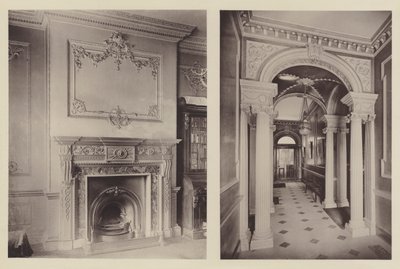 Une maison à Epsom, une cheminée, le couloir - Charles Latham