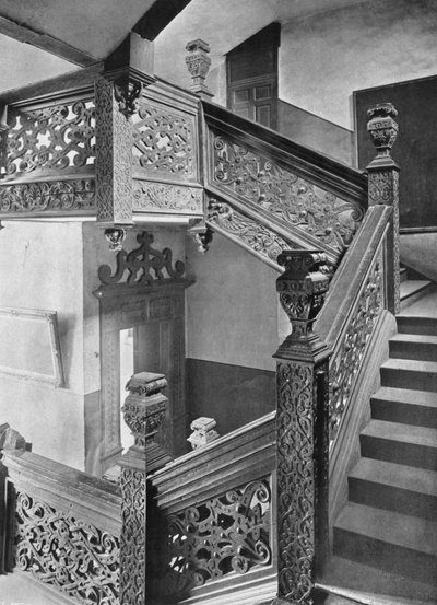 Un escalier de strapwork élaboré - Charles Latham
