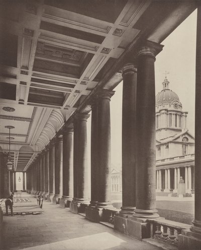 Hôpital de Greenwich, la colonnade - Charles Latham
