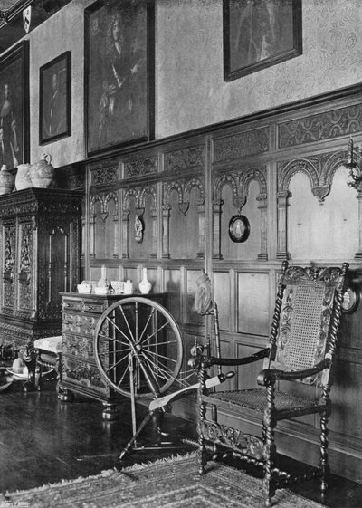 Boiseries dans la longue galerie - Charles Latham