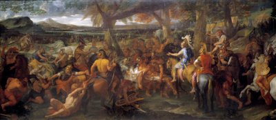 Alexandre et Porus. En 327 av. J.-C., Alexandre le Grand poursuit sa conquête vers la vallée de l