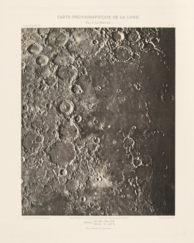 Carte photographique de la lune, planche XIX (Photographic Chart of the Moon, plate XIX),February 6 - Charles le Morvan