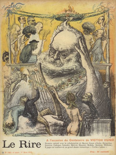 Centenaire de la naissance de Victor Hugo, illustration pour Le Rire - Charles Leandre