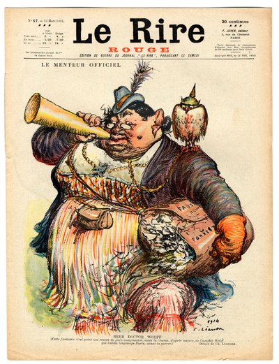 Couverture de "Le Rire Rouge", Satirique en couleurs - Charles Leandre