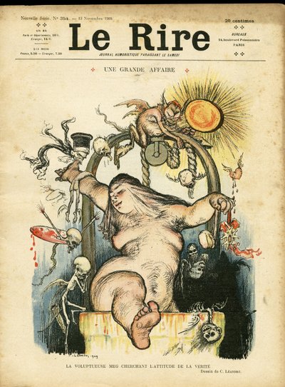 Illustration de Charles Léandre pour la couverture de Le Rire - Charles Leandre