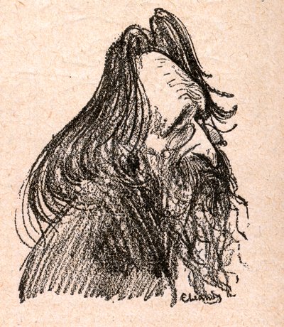 Jules Guesde (1845-1922) homme politique français - gravure dans « Notre Cher Souverain » par Paul Bosq - illustration de Charles Leandre (1862-1934) 1898 - Charles Leandre