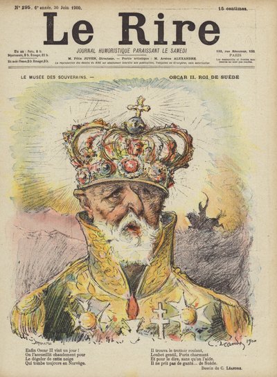 Oscar II, Roi de Suède - Charles Leandre