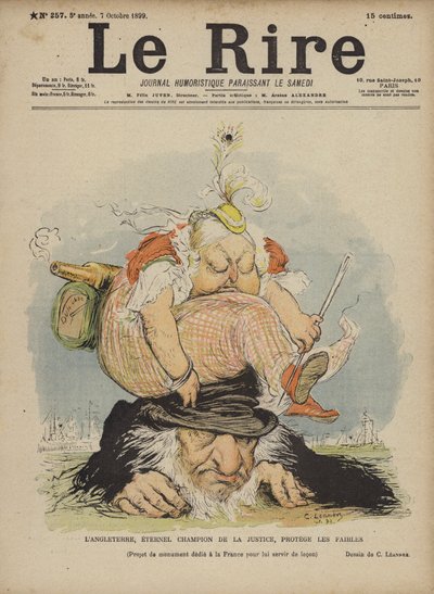 Reine Victoria, Illustration pour Le Rire - Charles Leandre