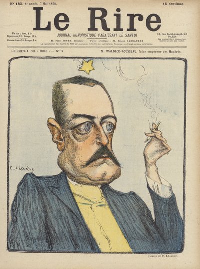Waldeck-Rousseau, Illustration pour Le Rire - Charles Leandre