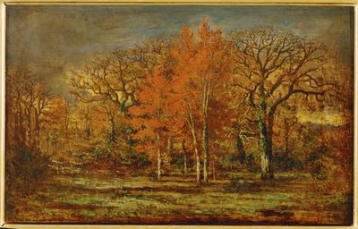 Frange forestière (peinture sur toile) - Charles Leroux