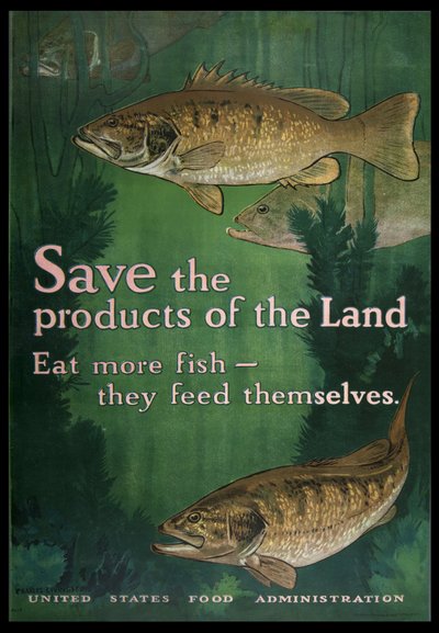 Sauvez les produits de la terre, mangez plus de poisson, 1914-18 - Charles Livingston Bull
