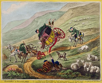 Poste en Écosse, publié par Hannah Humphrey, 1805 - Charles Lorraine Smith