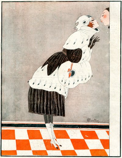 Au revoir et merci ! Faites attention à mon maquillage - illustration de la Vie Parisienne - Charles Martin