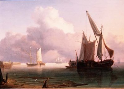 Estuaire calme avec des pinks néerlandais - Charles Martin Powell