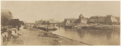 La Seine depuis le pont du Carrousel en direction de Notre-Dame, 1853 (photo) - Charles Marville