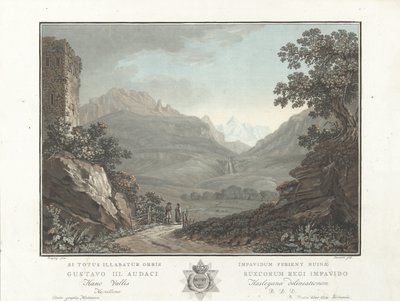 Paysage montagneux en Suisse - Charles Melchior Descourtis