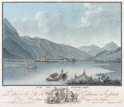 Vue de Interlaken, c.1787 (Eau-forte et acquatint) - Charles Melchior Descourtis