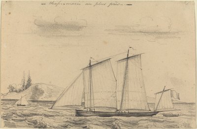 Chasse-marée au Plus Près - Charles Meryon