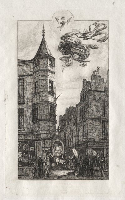 Eaux-fortes de Paris : Tourelle, rue de l