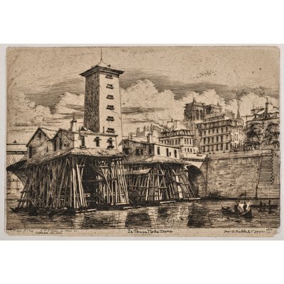 Pompe Notre-Dame (La pompe Notre-Dame) - Charles Meryon