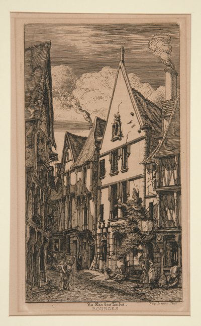 Rue des toiles, Bourges - Charles Meryon
