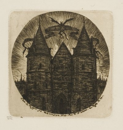 La vieille porte du Palais de Justice, Paris - Charles Meryon