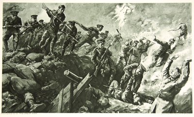 La capture des tranchées allemandes à Neuve-Chapelle - Charles Mills Sheldon