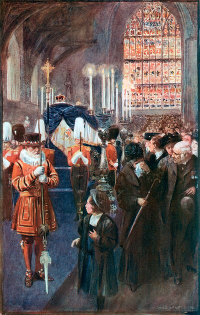 La mise en bière du roi Édouard VII - Charles Mills Sheldon