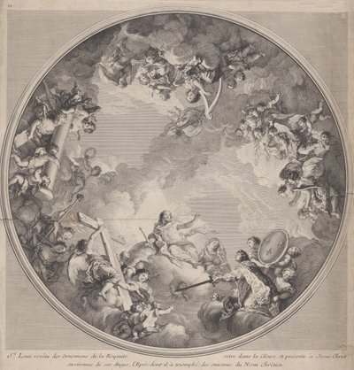 Saint Louis présentant son épée au Christ, d