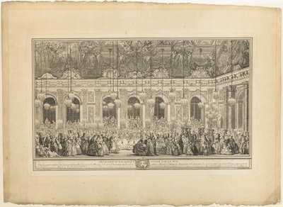 Décoration pour un bal masqué donné par le roi - Charles Nicolas Cochin I