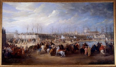 Réception de Mehemet Effendi ambassadeur turc auprès du grand Sultan Achmet par le roi Louis XV le 21 mars 1721 aux Tuileries - Charles Parrocel