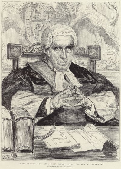 Lord Russell de Killowen (lithographie) - Charles Paul (after) Renouard