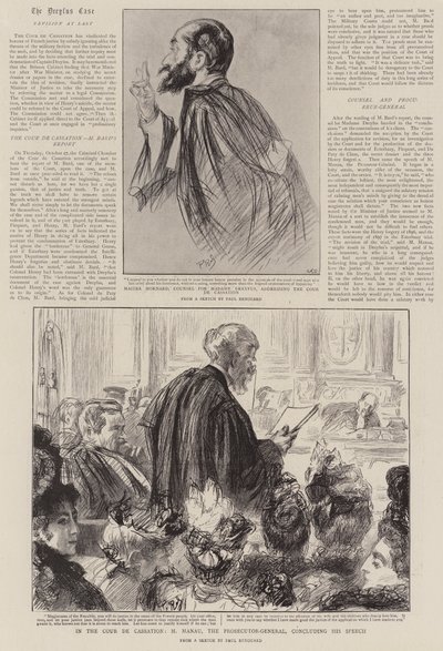 À la Cour de Cassation, M. Manau, le Procureur Général, concluant son discours - Charles Paul Renouard