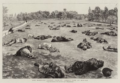 Nos pauvres sans-abri de Londres, St James
